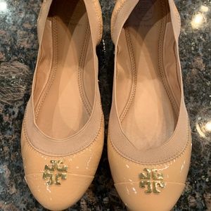 Tory Burch Jolie Ballet Flats Size 8.5 Clay Pink